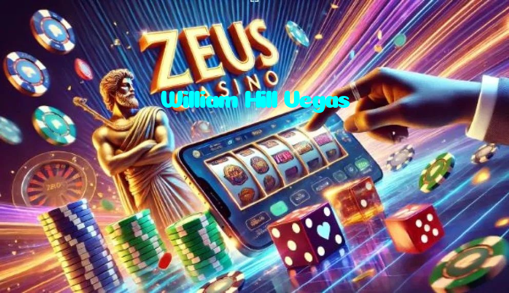 William Hill Vegas casino presented on mobile device in Pakistan with slots and live games